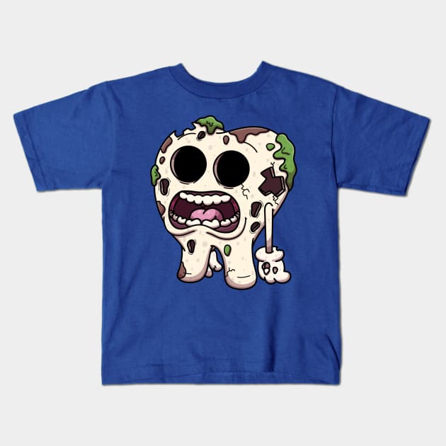 Zombie Tooth Kids T-Shirt by TheMaskedTooner